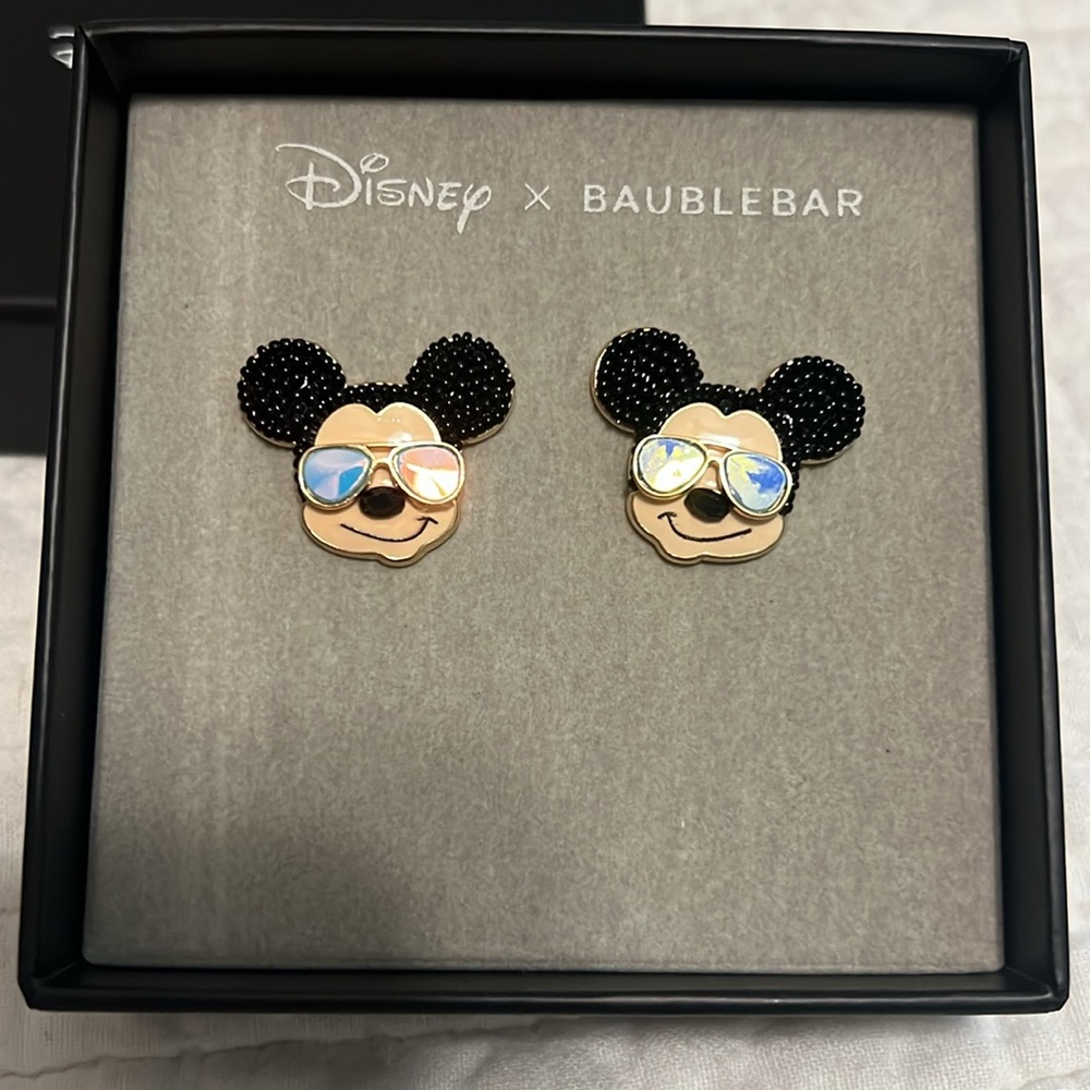 Disney x BaubleBar Mickey with Sunglasses Earrings